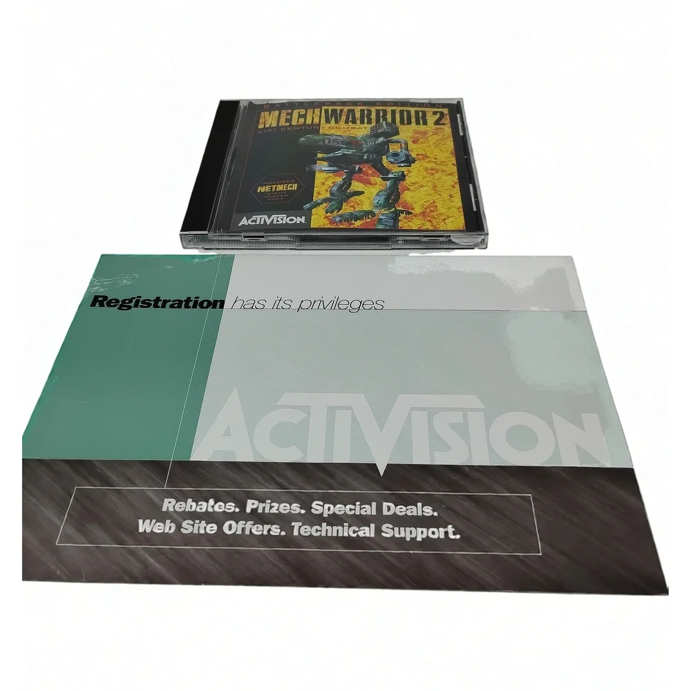 1997 MechWarrior 2 BattlePack PC Game Activision Strategy Guide Retro Combat Sim